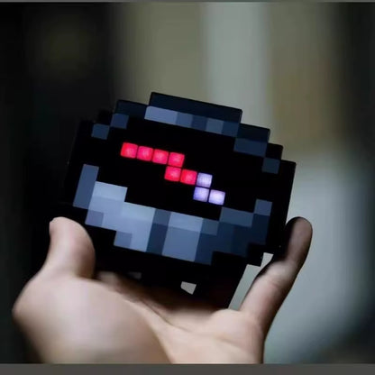 3D Printed Mc Compass Magnetic Game Keychain Pixel Pendant Simple Design Home Decoration Craft Ideal Birthday Festival Gift