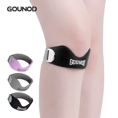 Patella Tendon Knee Strap for Pain Relief, Basketball Stabilizer Brace Silicone Band Elasticity Fixed Protection Patellar Ring