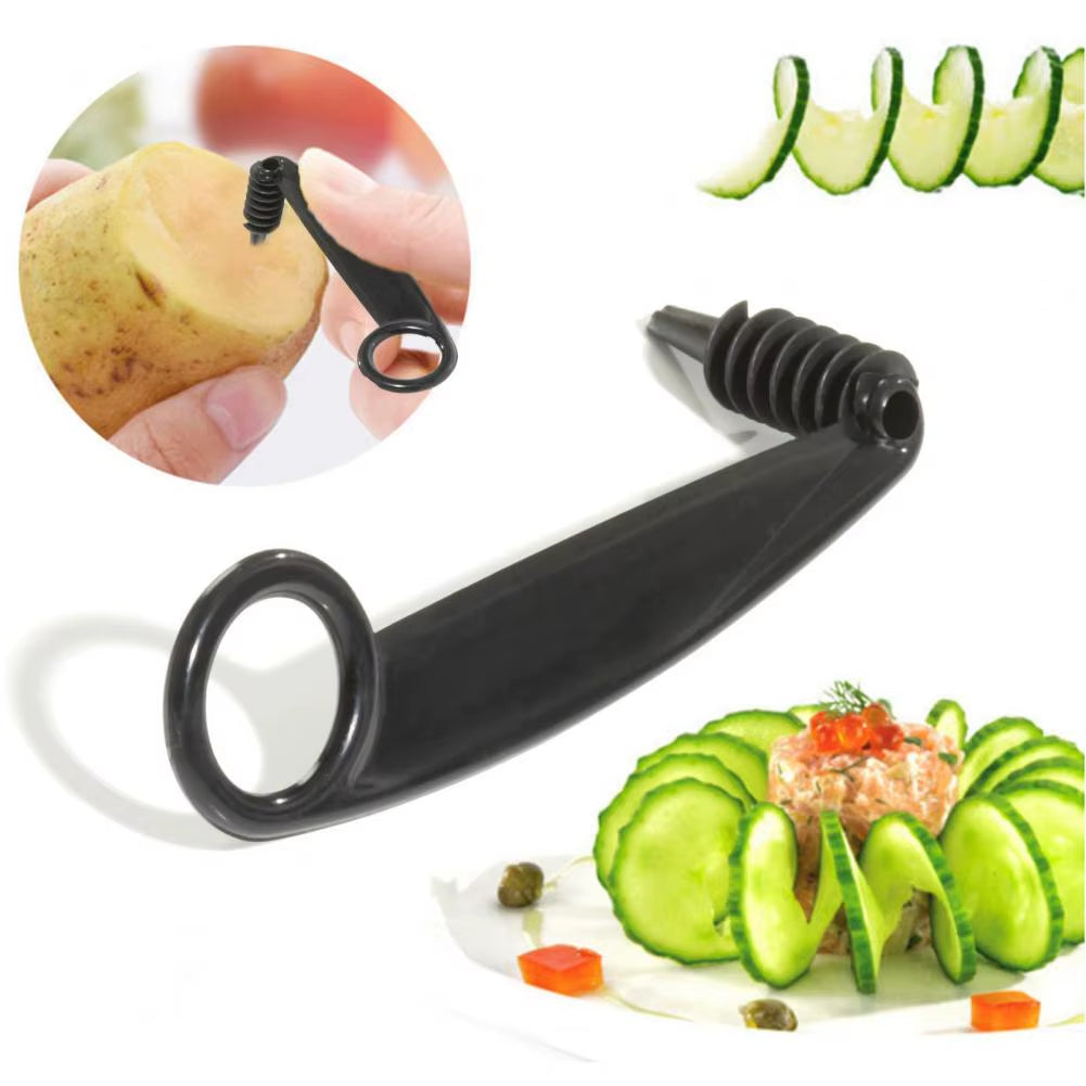 Piranha V-Shaped Serrated Vegetable Fruit Slicer Decorative Pattern Cutter with Stainless Steel Blade Non-Slip Handle for Salad